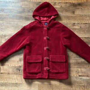Gap Spring/Fall Teddy Jacket with Zipper & Toggles